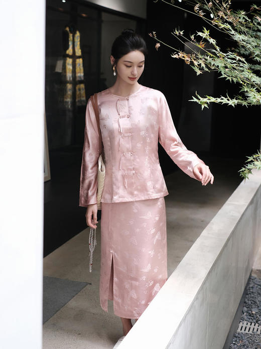 瑕疵|盛唐牡丹 |真丝提花蝶恋花半裙  [特价品](售完不补-不退不换) 商品图1