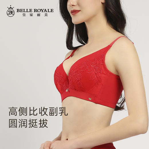 皇家丽美调整型文胸记忆钢圈小胸显大舒适透气干爽WJ089-3 商品图2