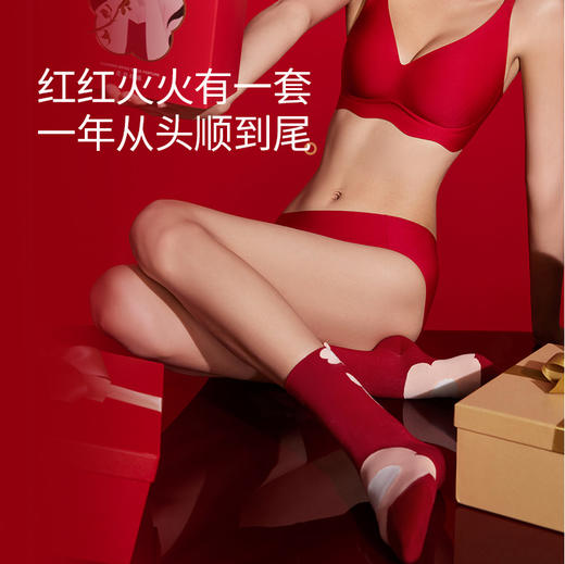 【积分兑换】奶糖派花开红运中筒袜（不包邮） 商品图4