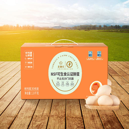 圣迪乐可生食新鲜鸡蛋30枚（大蛋）礼盒装  健康轻食 商品图5