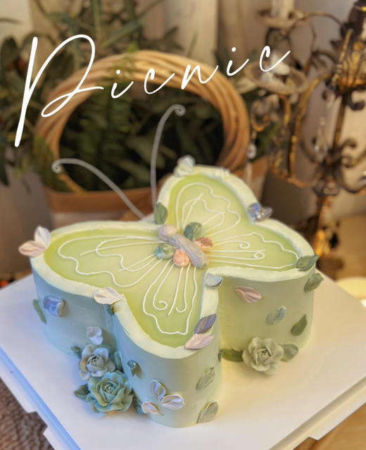 网红蝴蝶蛋糕，全部装饰可食用，提前5天预定哦，九运离火，点燃希望之光，破茧成蝶，舞动新的篇章。愿这份蝴蝶蛋糕，带你飞向更美好的未来 商品图3