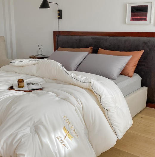 【限时秒杀】自然醒蜻蜓刺绣大豆被轻奢款四季被子春秋被超柔冬被LFS（不参与优惠券） 商品图0