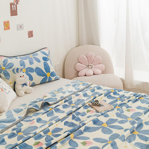 自然醒牛奶绒毛毯冬季床单被子珊瑚绒沙发盖毯办公室午休毯子空调毯午睡JY 商品图2