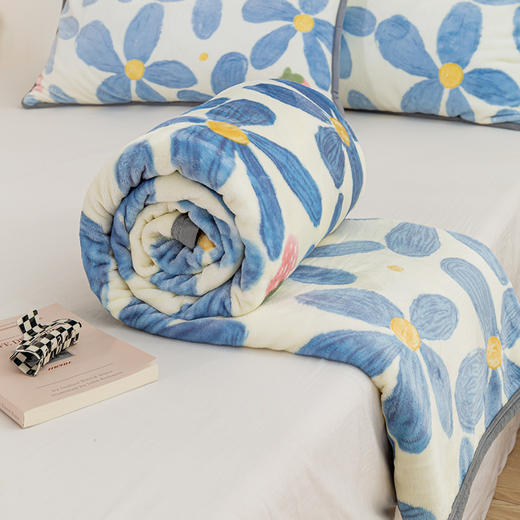 自然醒牛奶绒毛毯冬季床单被子珊瑚绒沙发盖毯办公室午休毯子空调毯午睡JY 商品图9