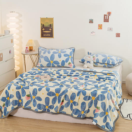 自然醒牛奶绒毛毯冬季床单被子珊瑚绒沙发盖毯办公室午休毯子空调毯午睡JY 商品图3