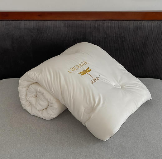 【限时秒杀】自然醒蜻蜓刺绣大豆被轻奢款四季被子春秋被超柔冬被LFS（不参与优惠券） 商品图12