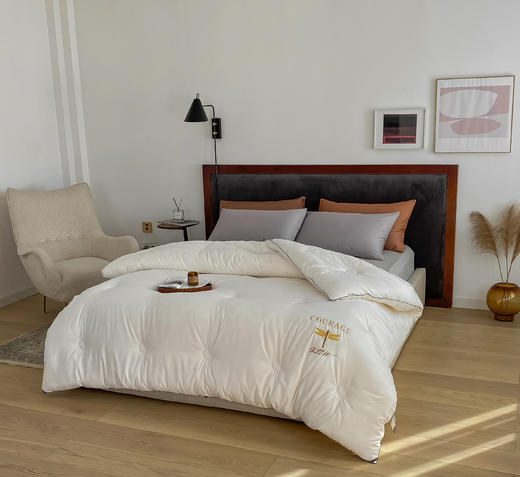 【限时秒杀】自然醒蜻蜓刺绣大豆被轻奢款四季被子春秋被超柔冬被LFS（不参与优惠券） 商品图1