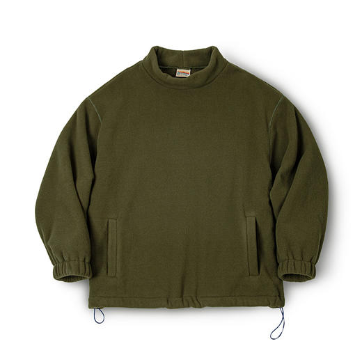 马登工装 美式休闲摇粒绒卫衣立领cityboy宽松慵懒无帽套头衫男秋 商品图5