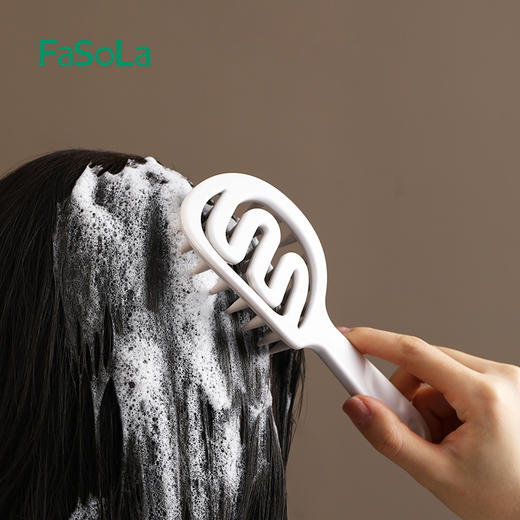 FaSoLa洗头梳头皮清洁神器洗发专用梳头部止痒抓头器按摩梳洗头刷子 商品图2