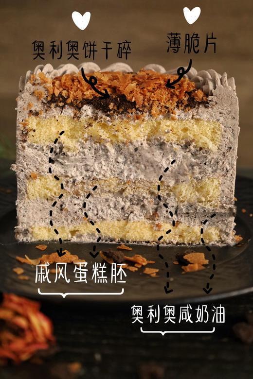 四寸奥利奥咸奶油蛋糕 商品图8