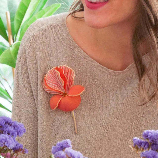 北京仓｜Cilea Bijoux-IRIS-鸢尾花 胸针［法国设计师］ 商品图12