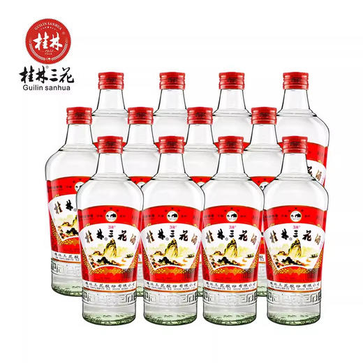 [白酒]桂林三花酒米香型52度480ml广西土特产(光瓶) 商品图1