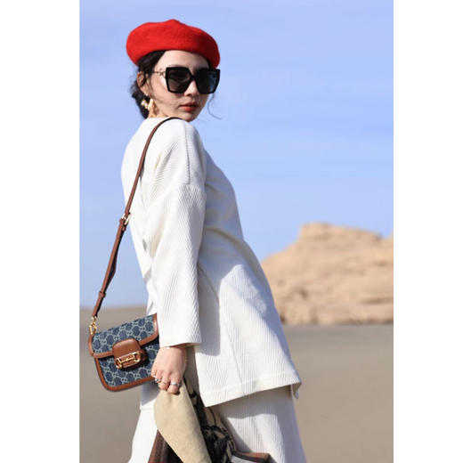 【线上专属】V领衬衫（23810715-玉色） 商品图2