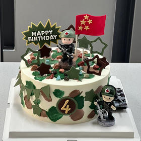 【少年的国防梦】儿童生日蛋糕（提前3天预定）