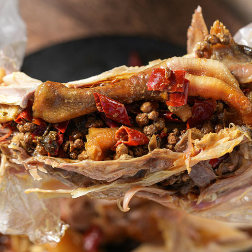 饥饿F姐·宁波手撕土鸡 800g/袋 肉嫩流汁，鲜香麻辣 商品图5