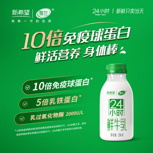 【雪兰订奶到家】24小时鲜牛乳 | 塑瓶 250g 配送上门【KM】 商品图0
