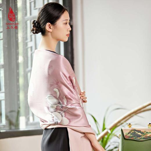 SAINTJOY/上久楷真丝披肩女式真丝披肩PJS20003馨香岁合 商品图4