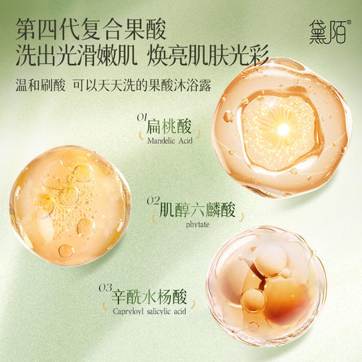 【新品】黛陌第四代复合果酸沐浴露330ml  护肤级沐浴乳 商品图2