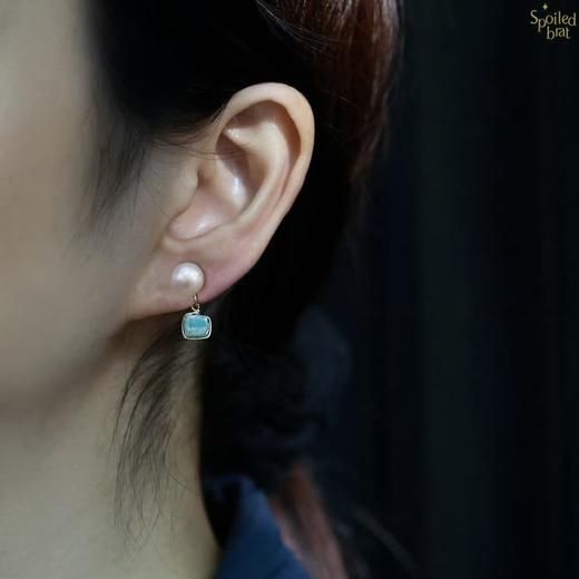 SpoiledBrat Jewelry粉晶石天河石耳夹 商品图3