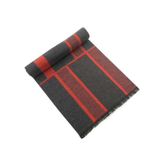 深山集市经典民族纹样柔软双面围巾秋冬百搭小众优雅加厚披肩高级感礼物 商品图5