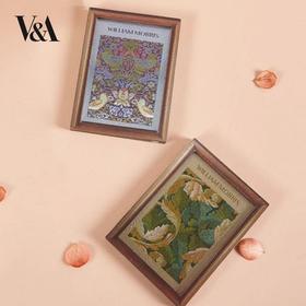 V&A博物馆威廉莫里斯系列 草莓小偷苕莨叶画框网红创意冰箱贴