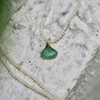 SpoiledBrat Jewelry18k金欧珀 西瓜碧玺 贝壳形状项链 商品缩略图5