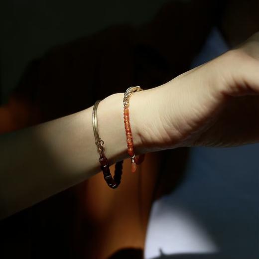 SpoiledBrat Jewelry编织麻花系列 | 月光石 橘玛瑙 澳洲玉手链 商品图5