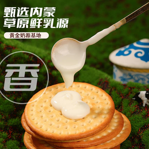 【早餐必备】海鹏内蒙营养早餐草原酸奶大饼干400g 商品图1