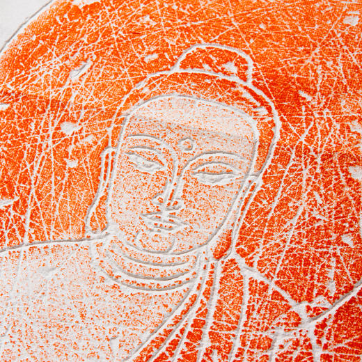 唐代佛教造像刻石朱拓（四尺整纸） 商品图3