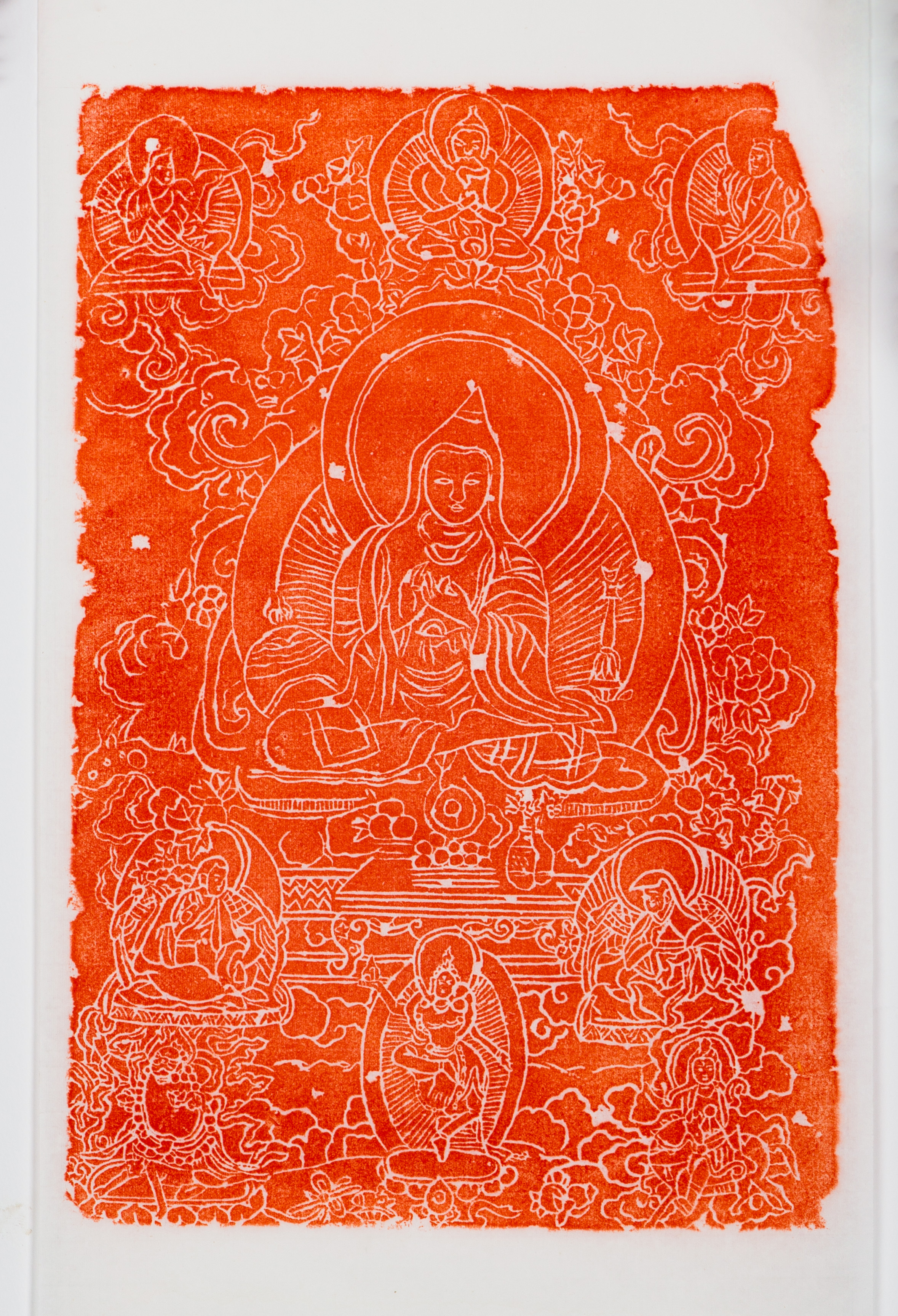 明代佛教造像朱拓