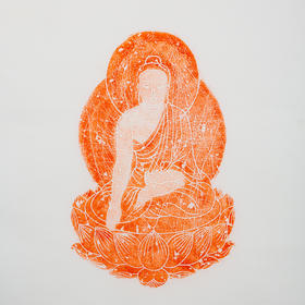 唐代佛教造像刻石朱拓（四尺整纸）