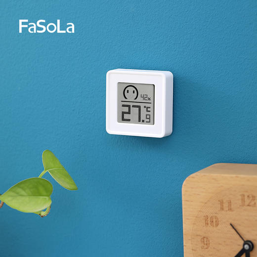 FaSoLa 电子温湿度计 家用室内婴儿房壁挂式高精度室温计温度计表 商品图9