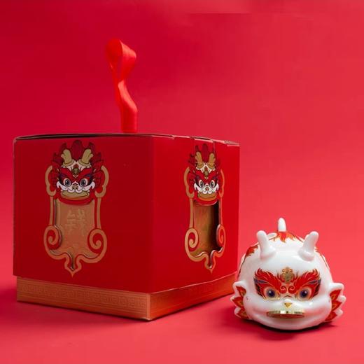 2024龙年存钱罐北欧家用生肖虎陶瓷储蓄罐创意可爱储钱罐陶瓷摆件 钱龙来了 存钱罐 商品图1