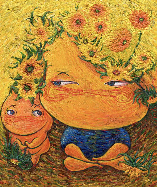 贾伟《如花向日葵·致敬梵高》99版 商品图3