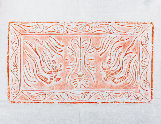 南北朝飞天砖拓 商品图0