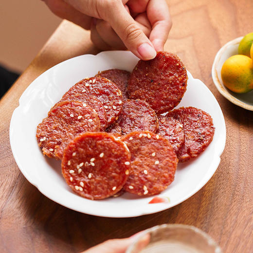 肉香销魂【一方云拾】潮汕炭烧猪肉脯 荔枝果木炭火慢烘 酥软有弹性 香润不干巴  商品图3