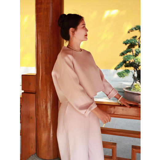 【线上专属】羊绒外套（23805693-粉米） 商品图1