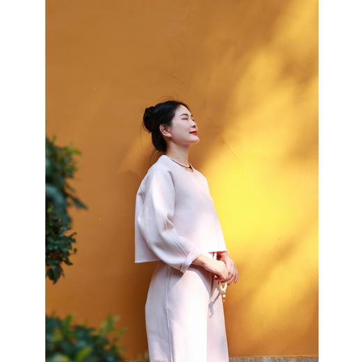 【线上专属】羊绒外套（23805693-粉米） 商品图3