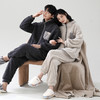 男女提花绒加厚保暖家居服 冬季情侣睡衣可外穿套装（3-1108） 商品缩略图0