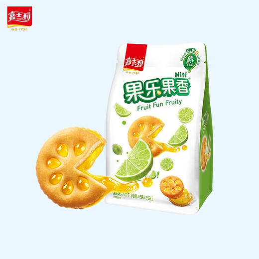 嘉士利果乐果香青柠味夹心饼干85克 商品图0
