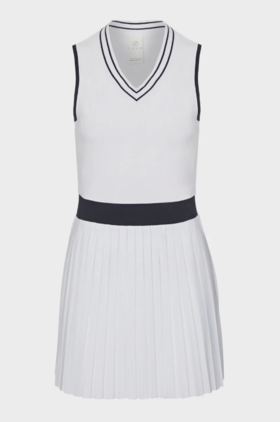 Jupp Sport - Jaguar Dress  - 女士 - 网球连衣裙 - 白色/深蓝色