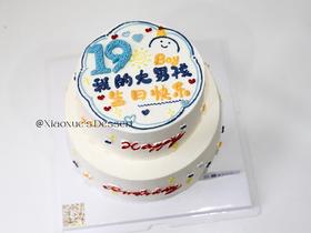 我的大男孩蛋糕（图片为8+6寸效果图）