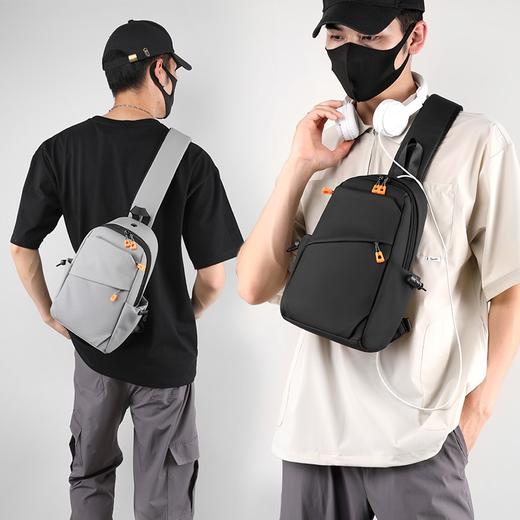 男士商务休闲单肩包胸包 防泼水手机包斜挎包    7169缺货 预售十天（3-829） 商品图8