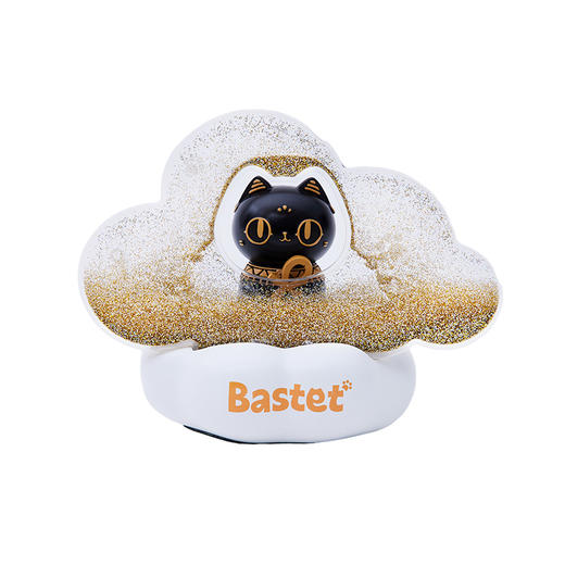 大英博物馆 盖亚·安德森猫和她的朋友们系列 萌猫云朵发光写字板流沙摆件 商品图4