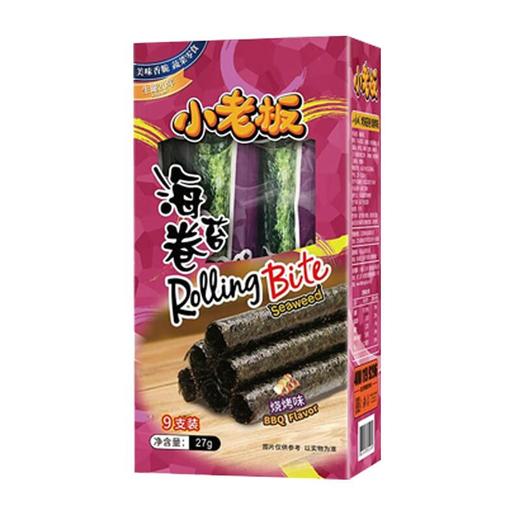 小老板烤海苔卷 原味/鱿鱼味/辣味/烧烤味 27g 商品图2