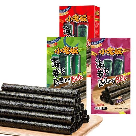 小老板烤海苔卷 原味/鱿鱼味/辣味/烧烤味 27g 商品图0
