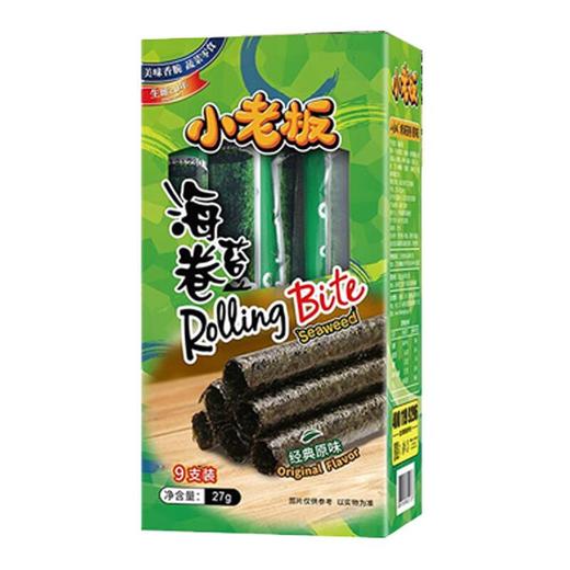 小老板烤海苔卷 原味/鱿鱼味/辣味/烧烤味 27g 商品图4