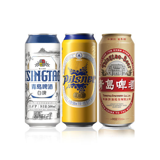 青岛啤酒 精酿组合500ml*12罐/箱 商品图2