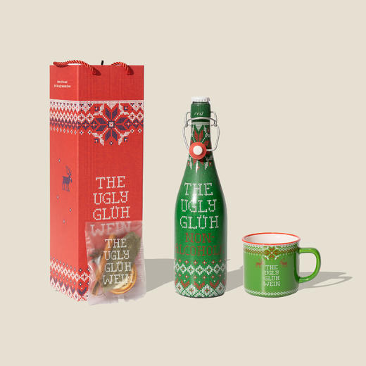 小丑派对（绿色）无醇单支礼盒装（葡萄汁+陶瓷杯+香料包+开瓶器） 商品图0