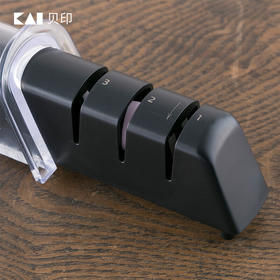 日本关孙六进口三刃磨刀器双面磨刃菜刀骨刀通用